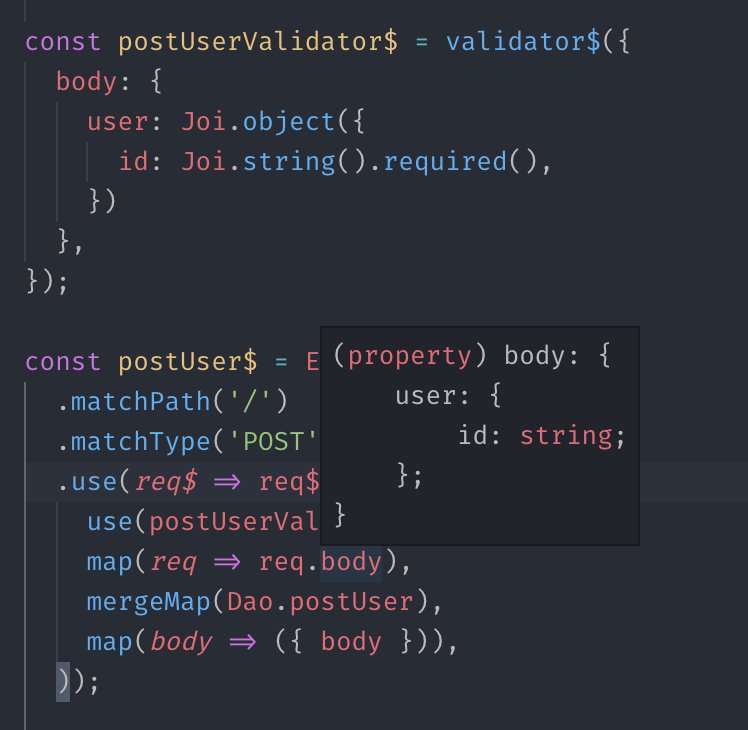 marble_js's tweet photo. Working hard on proper HttpRequest type inference. A little sneak peak of the upcoming Marble.js 2.0 ๐๐ #TypeScript #Joi #MarbleJS #NodeJs https://t.co/3c5RiF1moN