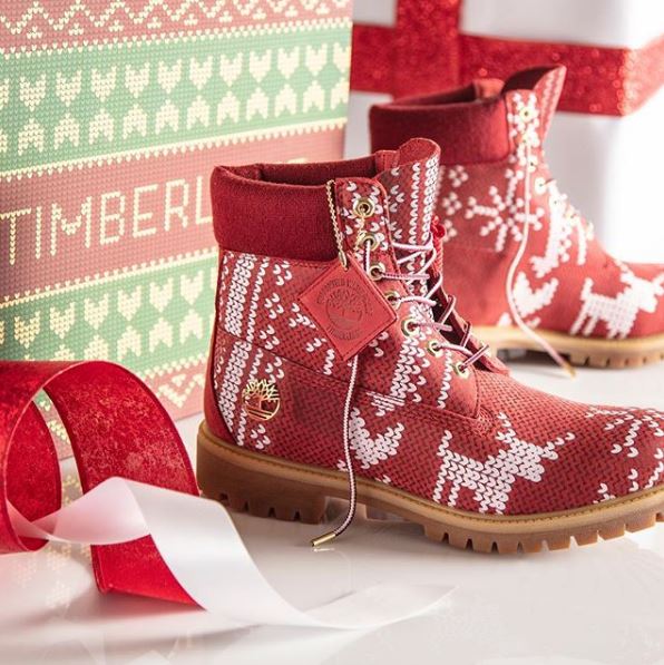 timberland christmas sweater boots