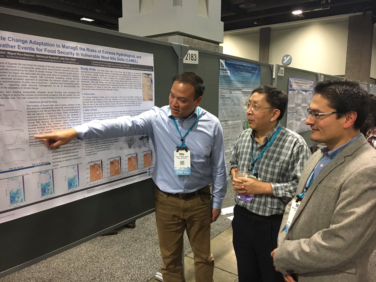 Miguel Rico-Ramirez (@mricoramirez) on Twitter photo Otto presenting his work on Climate Change Adaptation to Natural Hazards in the River Nile Delta, funded by the Newton Fund #AGU18 <a href="/BristolUniWater/">Water @ Bristol Uni.</a> Otto presenting his work on Climate Change Adaptation to Natural Hazards in the River Nile Delta, funded by the Newton Fund #AGU18 <a href="/BristolUniWater/">Water @ Bristol Uni.</a>