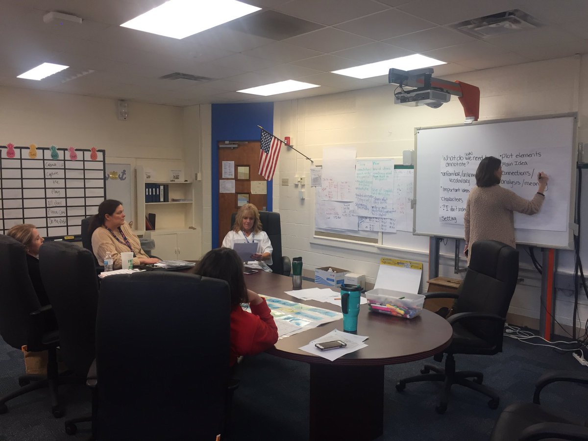 Mc6 ELA PLC creating a common standard for annotating text across all disciplines- teacher leadership is powerful #proudprincipal  @Mc6BlueJays @JohnsonSteven42 <a href="/CherieW29183396/">Cherie Washington</a>