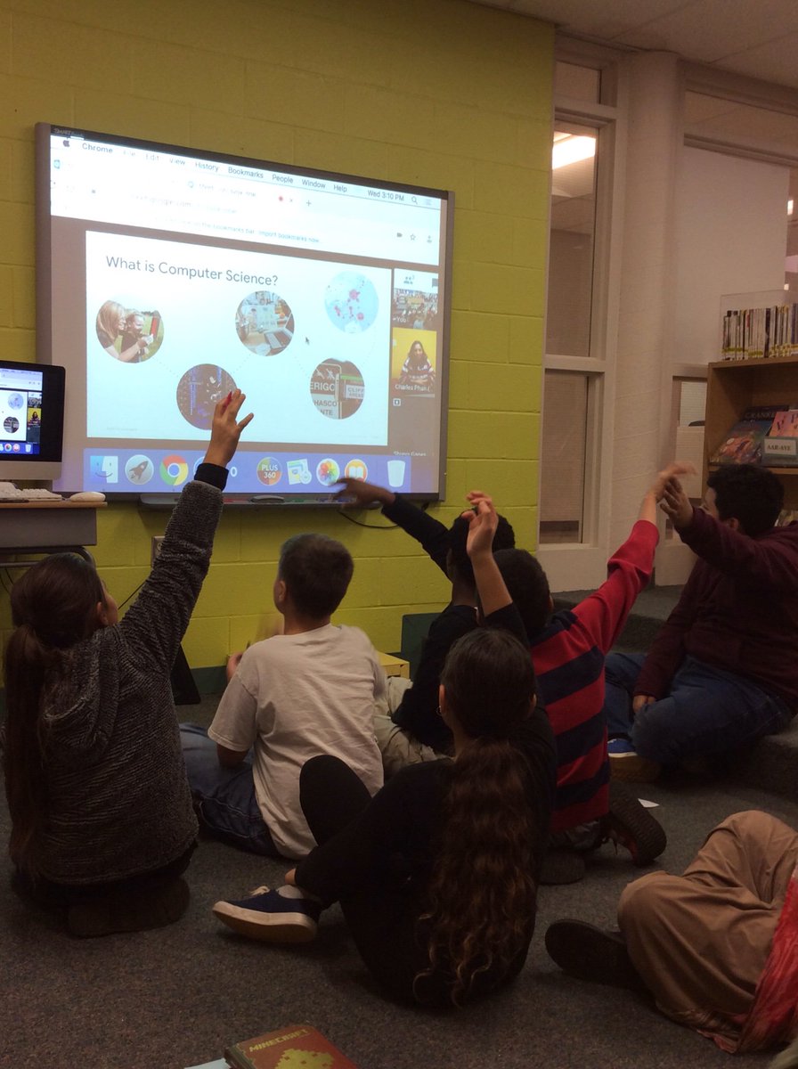 MrsHafnergrade4's tweet image. Students connecting with Shreya at @Google learning more about Computer Science! #TECHCORPS #E4Tech #CSEdWeek #CSFirst @HZNElementary