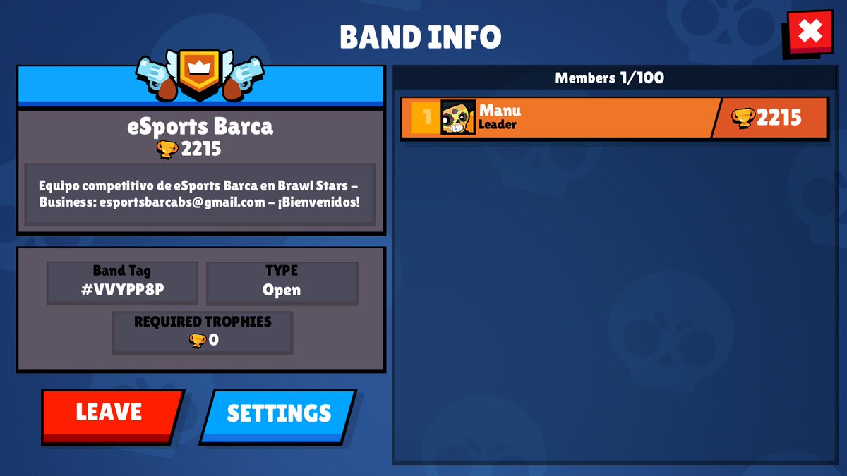 BarcaTeamGG's tweet photo. #BandaBS | ¡Unete ya!

¿Nuevo en Brawl Stars? ¿Sin banda? ¡Unete ya a nuestra banda oficial! Estaremos aceptando a todos #ForcaBarca

@BScomunidad__ @LatamBrawlStars
@BrawleSportsGG https://t.co/VAwZ9ieudI