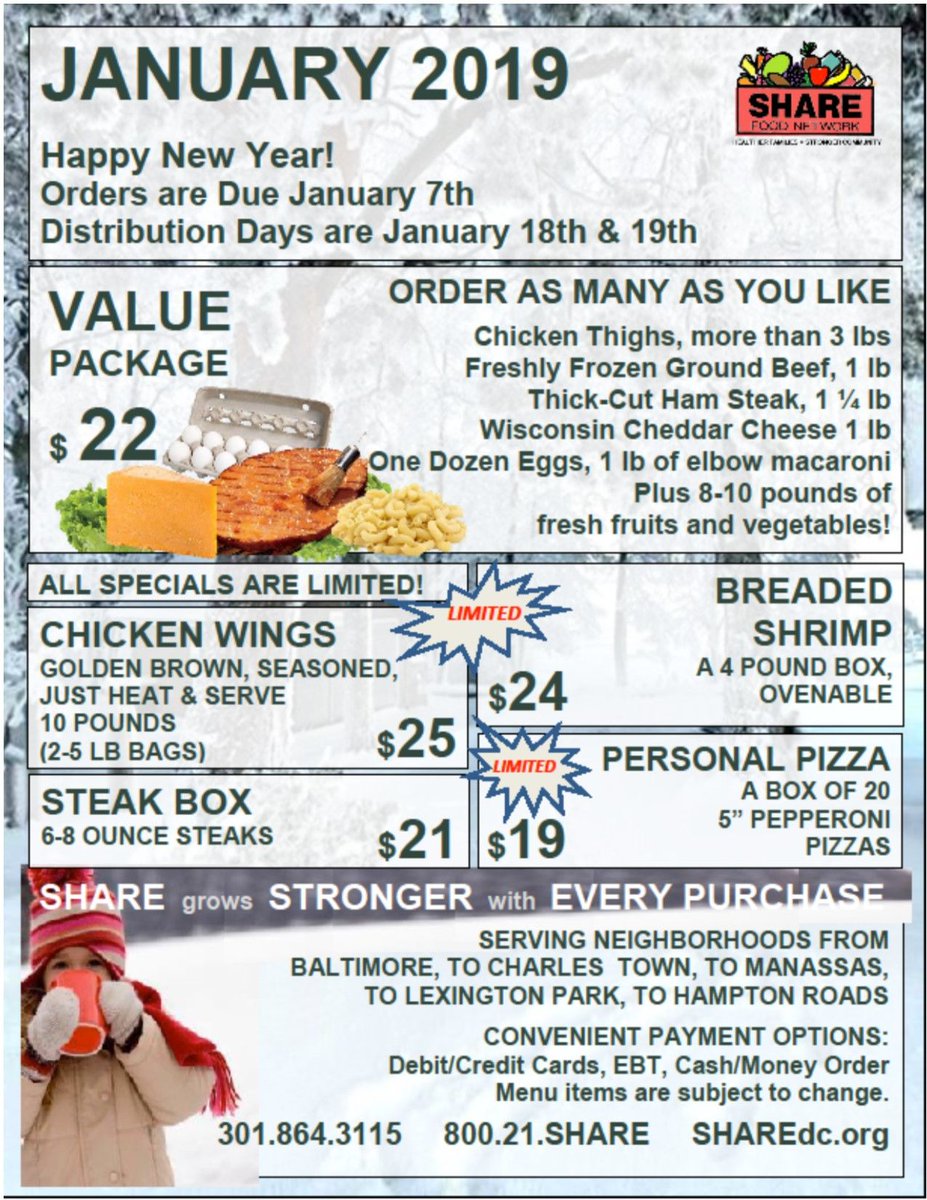 SHARE_dc's tweet image. It's never too early to prepare for the new year. January menu is ready to SHARE!