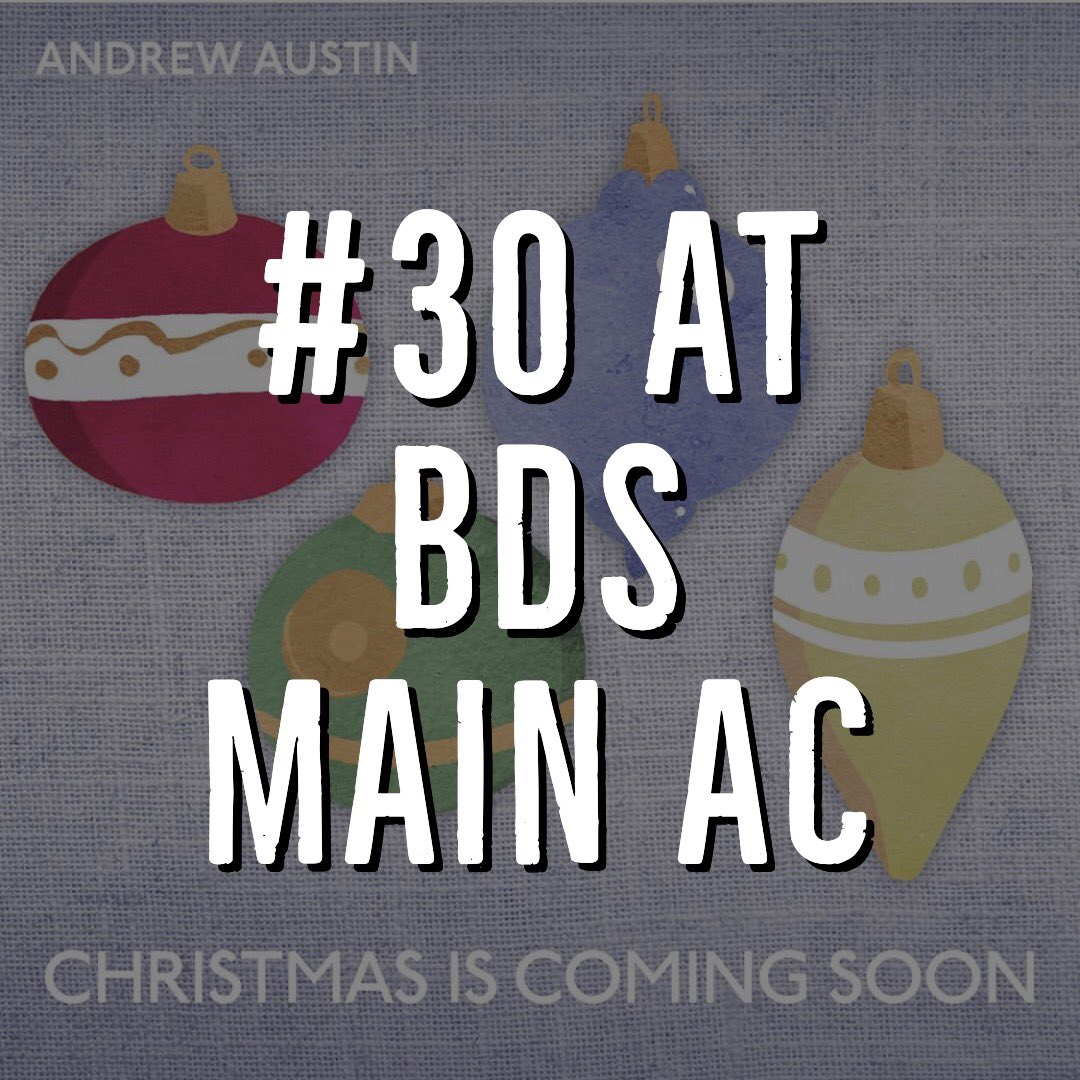 RPMpromotion's tweet photo. “Christmas is Coming Soon” by @andrew_austin continues to burn up the airwaves!
It comes in hot at #30 this week on the BDS Main AC chart!
#holidaymusic #holidaychart #cdnmusic https://t.co/2KwFJhNHZC