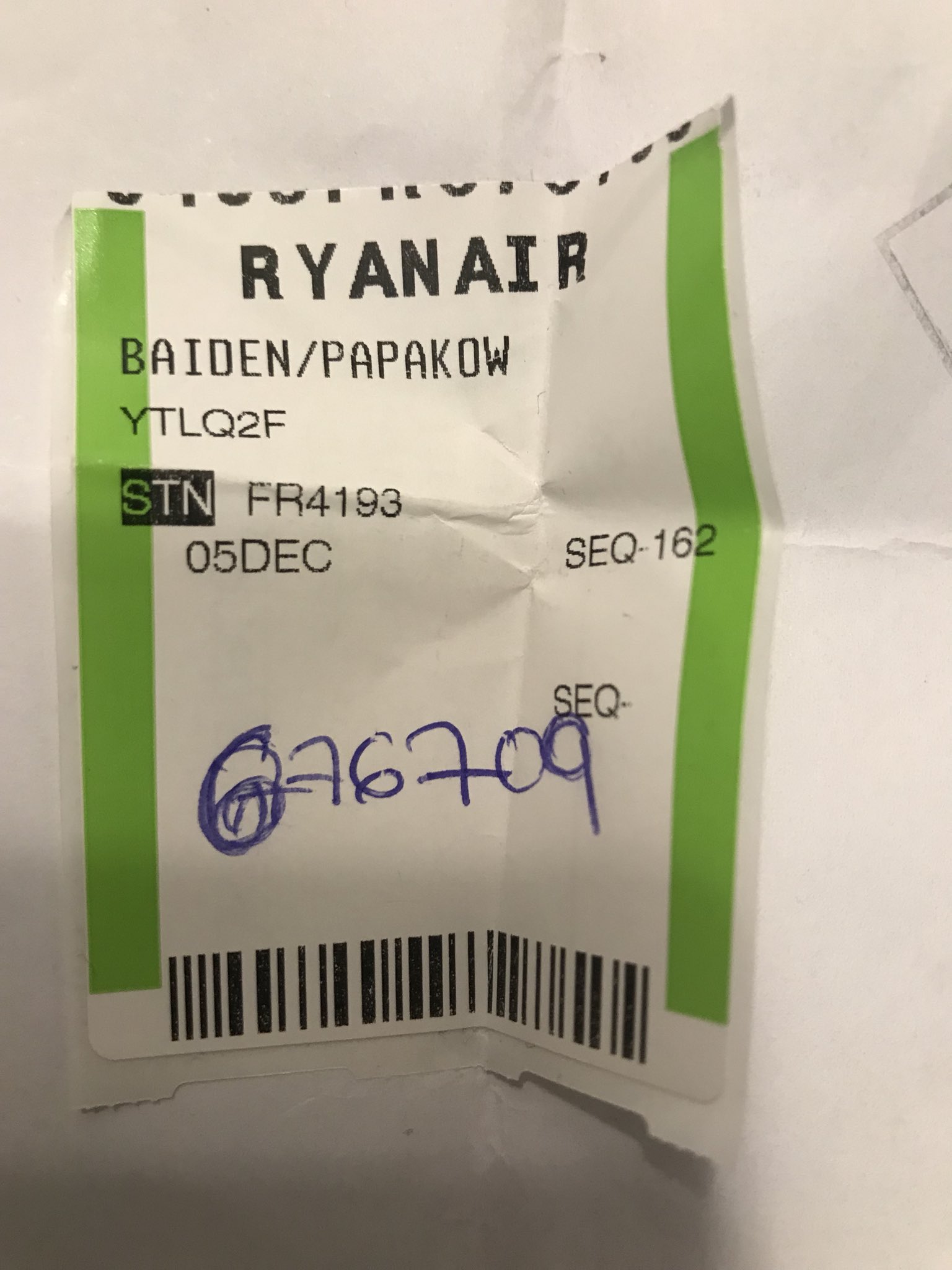 Papakow Baiden X Dear Ryanair team I m begging for some help returning lost luggage here. My laptop along with some project work for the United Nations and my son s baby pictures