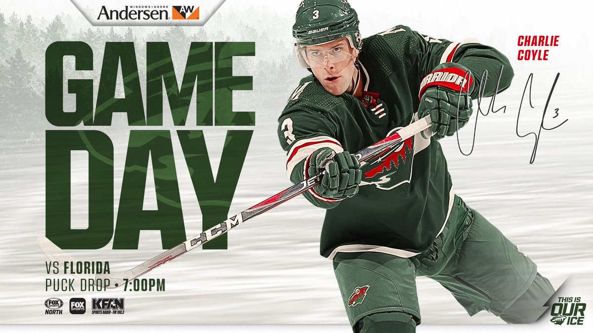 mnwild's tweet photo. Panthers come to town as #mnwild hosts Florida at 7 p.m.

📺 @fsnorth | 📻 @KFAN1003 | 📱#FOXSportsApp, Wild App | 📍@XcelEnergyCtr https://t.co/HIw8qF30uz
