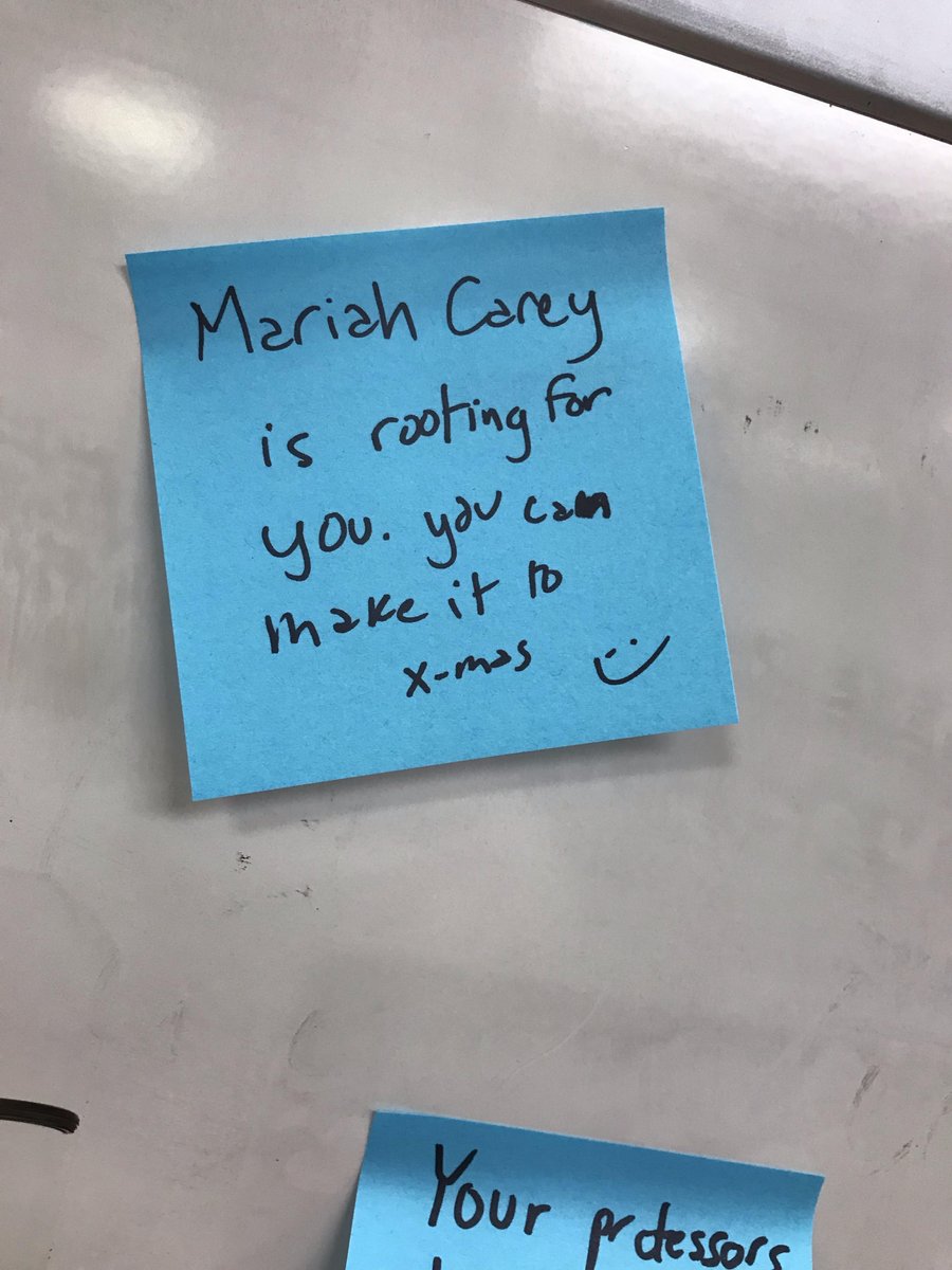 walterlibrary's tweet photo. Some stellar advice and encouragement from celebrities and your peers. Visit Walter Library's 2nd floor or basement to add to the collection. Happy finals, students! #studystrong #finalsarecoming #umn #umnlibraries #umnstudy #eastbank https://t.co/jEX8Fw7dsS