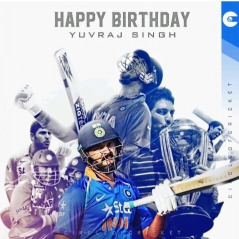 Happy birthday too my God yuvraj Singh    