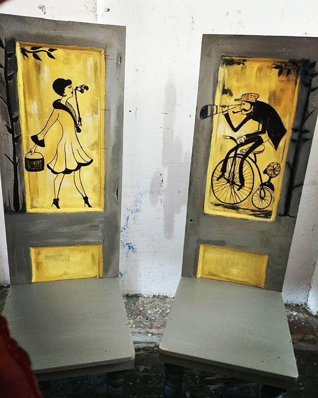 Pooja Bansal On Twitter Art On Wooden Chairs Made From