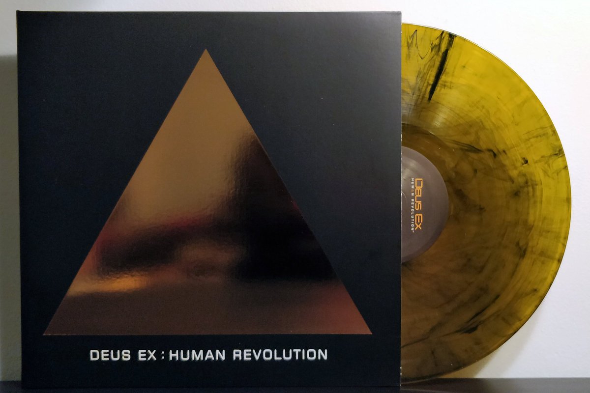 VGMWAX's tweet image. Deus Ex: Human Revolution by @MichaelMcCann_ pressed by @SumthingDigital on translucent gold and black swirl vinyl. Read more here: vgmwax.com/blog/2018/12/1…

#vgm #vgmvinyl #vinyl #vinylcommunity #vgmwax #games #gaming #gamemusic #deusex #deusexhumanrevolution