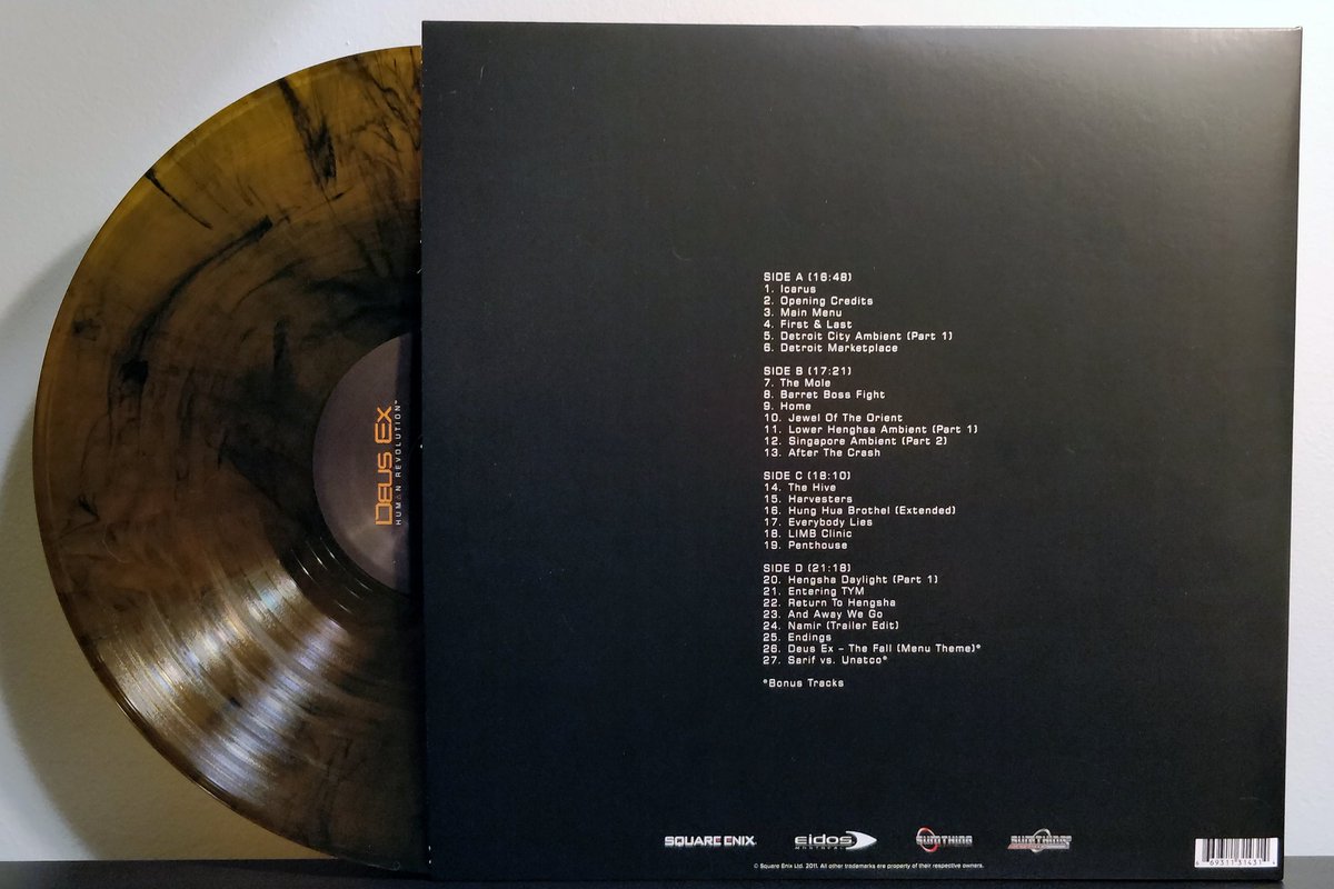 VGMWAX's tweet image. Deus Ex: Human Revolution by @MichaelMcCann_ pressed by @SumthingDigital on translucent gold and black swirl vinyl. Read more here: vgmwax.com/blog/2018/12/1…

#vgm #vgmvinyl #vinyl #vinylcommunity #vgmwax #games #gaming #gamemusic #deusex #deusexhumanrevolution