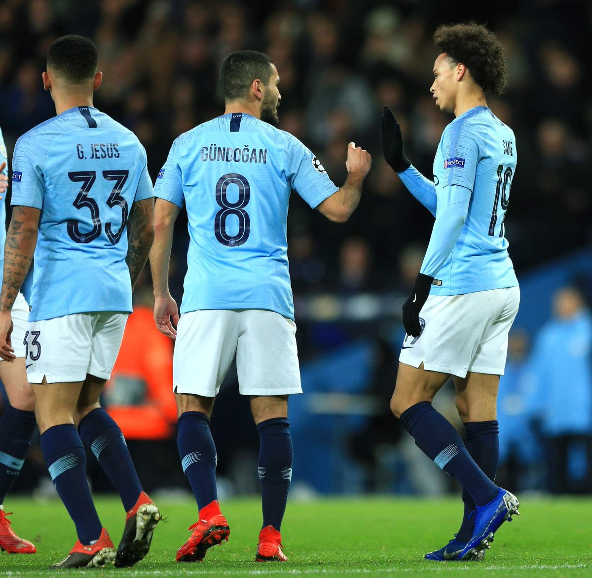 Gr8 to finish group F on top! 🎱⚽ Happy for @LeroySane19 _ finally the hard work pays off 😉 #inSané freekick goal! 🚀🔥#CMONCITY #UCL @ManCity