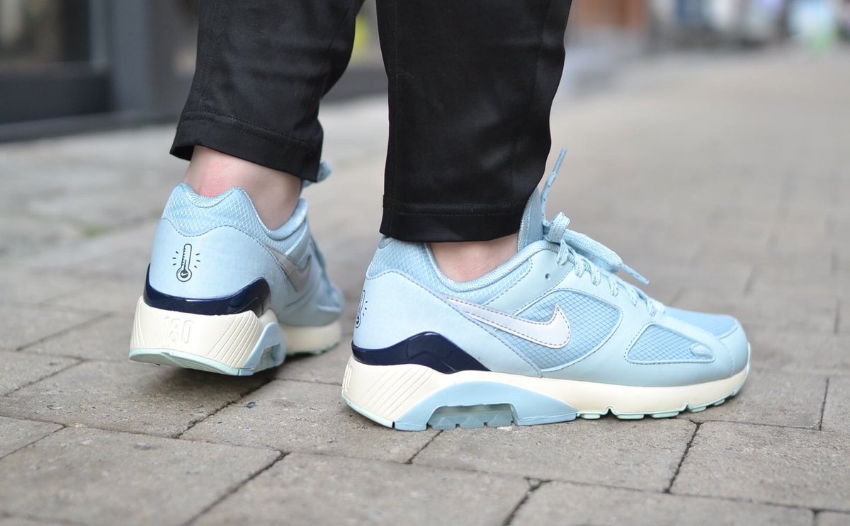 nike air max 180 ocean bliss & metallic silver