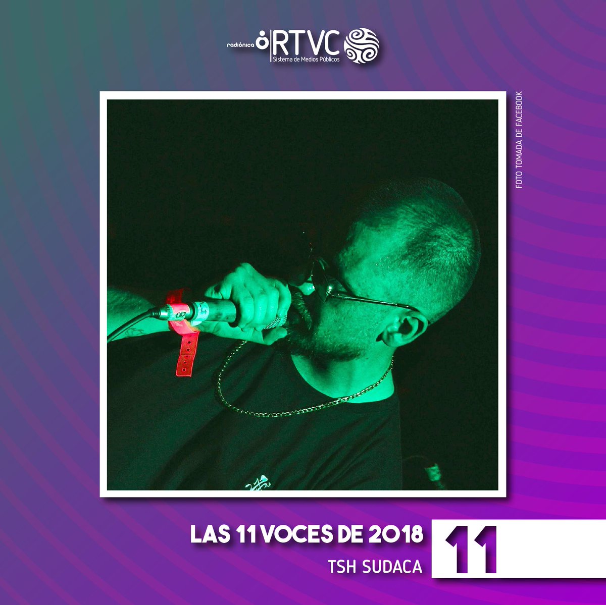 radionicafm's tweet photo. Un color sonoro propio, derivado de la cultura hip hop, el jazz y el funk. @TSHsudaca en #Loop54, demostró, con honores, sus capacidades estéticas y artísticas; por eso está en el lugar No. 11 de las #11VocesRadiónica 🗣🎤🎶 https://t.co/aSTm5tTsrB