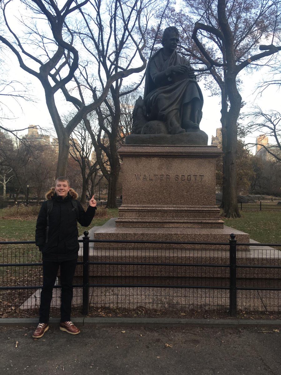 Bumped into Rabbie Burns and Walter Scott in Central Park #ScotsAbroad