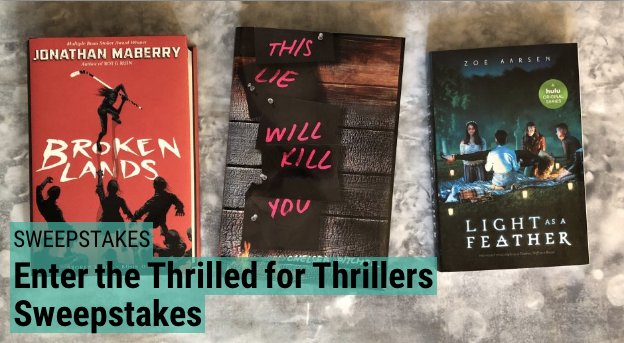 simonteen's tweet photo. Did someone say sweepstakes?! We have a thrilling one for you! Enter for the chance to win #ThisLieWillKillYou, #BrokenLands, and #LightAsAFeather.
https://t.co/2fTYJny33s https://t.co/trmofUrJHt