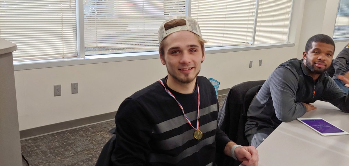 CinciTrainer's tweet photo. Austin, from Preferred Wireless, was our Gold Medalist in Kahoot for Connect Now: Core Skills, Welcome, and Engage. #FocusonBehaviors #ImproveYourNumbers https://t.co/nR2OqEO0qD