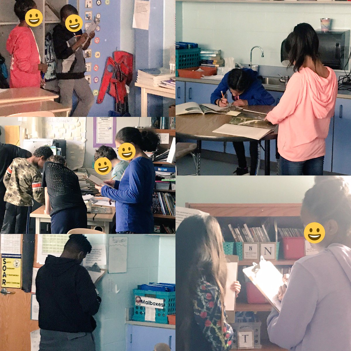 I notice & I wonder activity that turned into a “back to back face to face” discussion about Rainforests! #ddes5th #ddessoars @DillardES