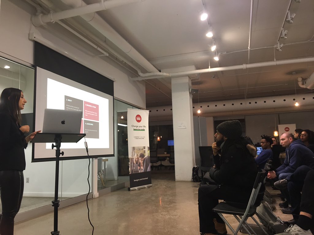 Today we are offering a free workshop in partnership with #artylaw on legal considerations to launching an #app ⚖️  . Thanks <a href="/garemtl/">La Gare</a> for hosting our event ❤️