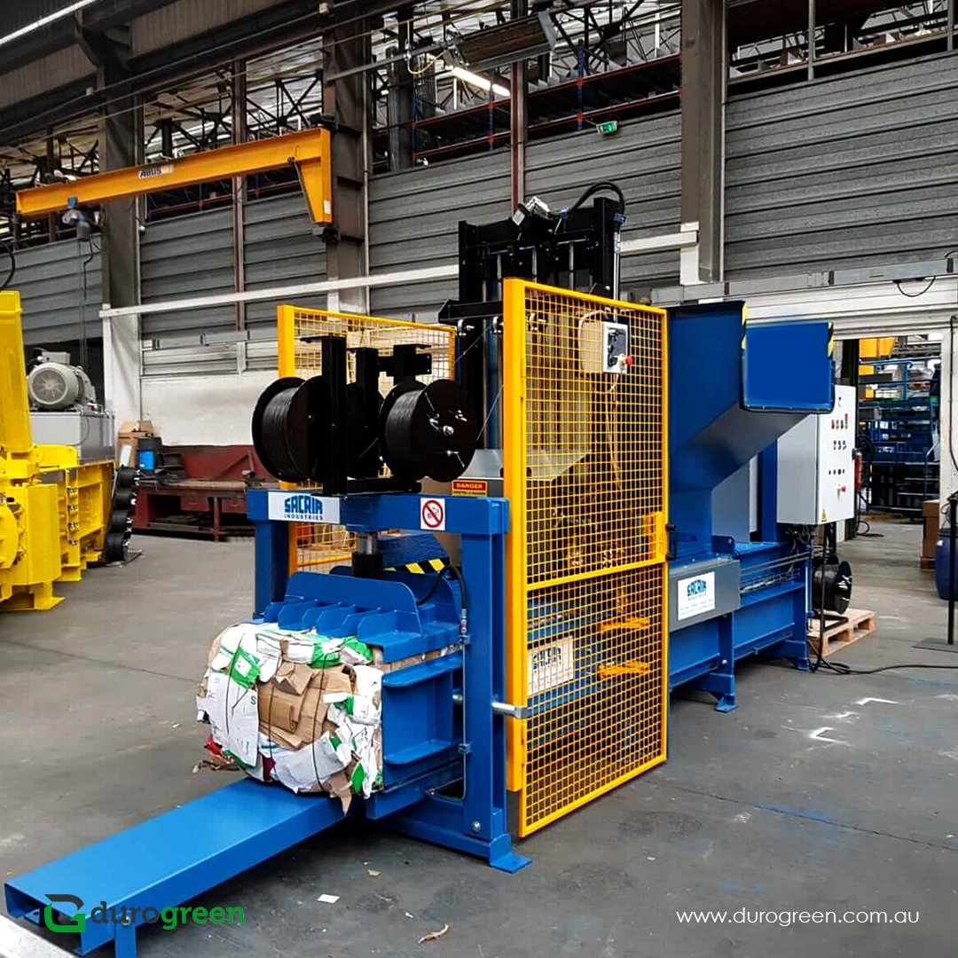 Keen to reduce costs,  improve productivity &amp; make a positive environmental impact? 

Explore our automatic #horizontalbaler Saphir 15. Compact in size w/ fully automatic space saving vertical tying system, ​high in output &amp; producing bales up to 150kg.  durogreen.com.au