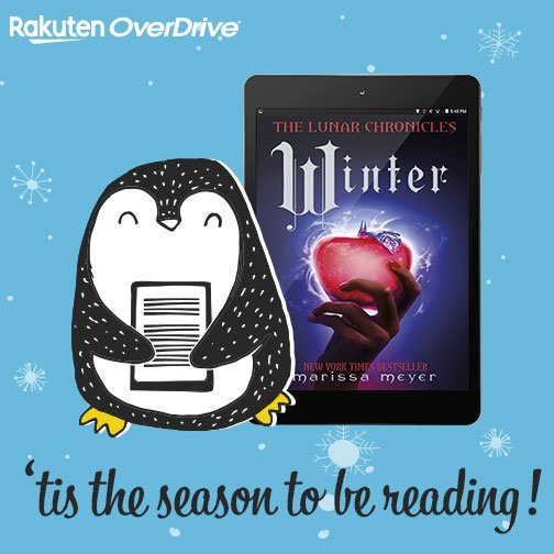 a cartoon penguin holding a tablet