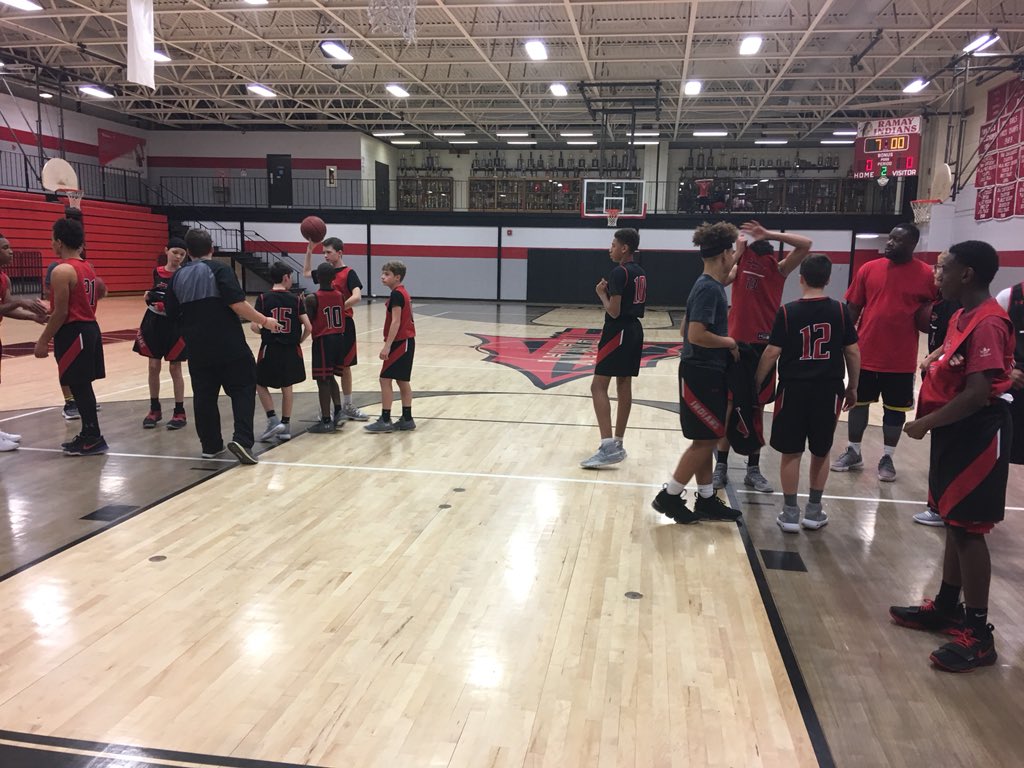 RamayRedWolveMB's tweet photo. Late night practice before our game with woodland tomorrow. We closed with a shooting competition. I let my assistants pick their squad. Losing coach had to do the conditioning. Sorry Coach Tony 👟🥈 #RamayFast https://t.co/RiQPFDcKRK