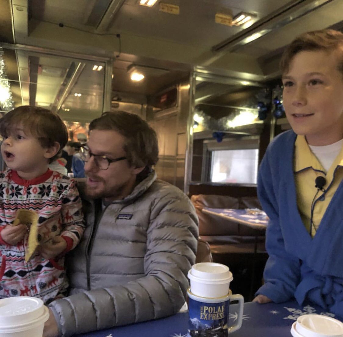 STLPolarExpress's tweet photo. It’s just as exciting when it’s the big kids first trip to the North Pole, too 🎅🏽🚂🎄

https://t.co/s194Kdl6mT https://t.co/Gm7rsSKG9A