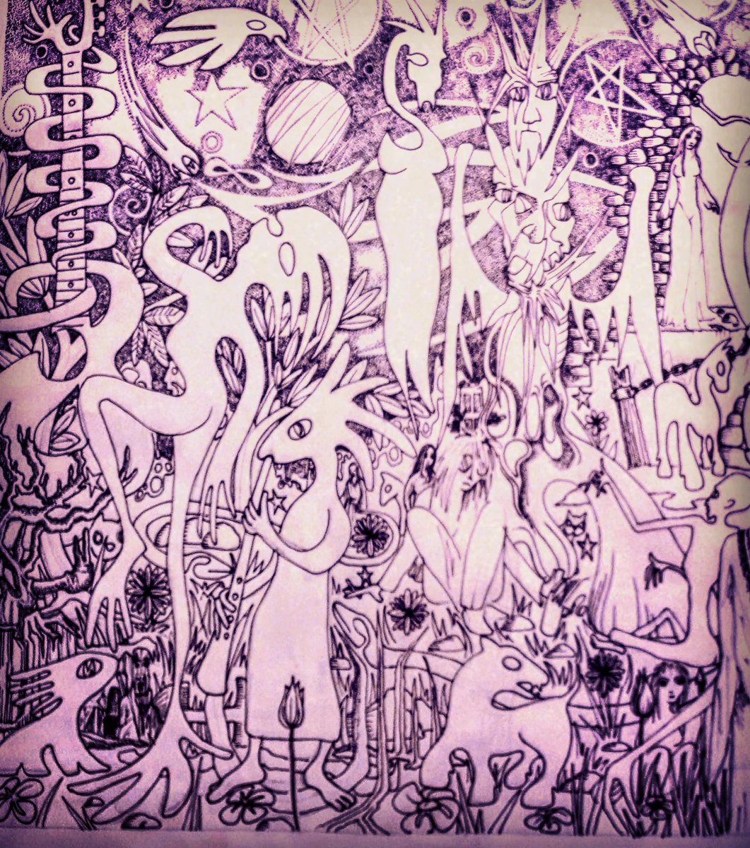 dwdenn's tweet image. #drawing #illustration #mythology #numbersequencè #numerology #alternativephilosophies #blindogart