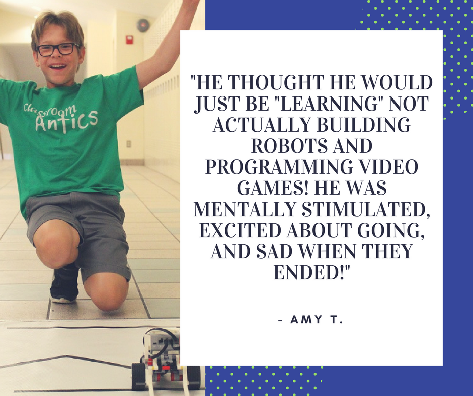 ClassroomAntics's tweet photo. Even the kids that don't like school LOVE Classroom Antics camps. Engaging, active and interesting, our camps are more than just learning, they're fun! Hear it first-hand from a camper's mom: https://t.co/9jVDSn34Cq