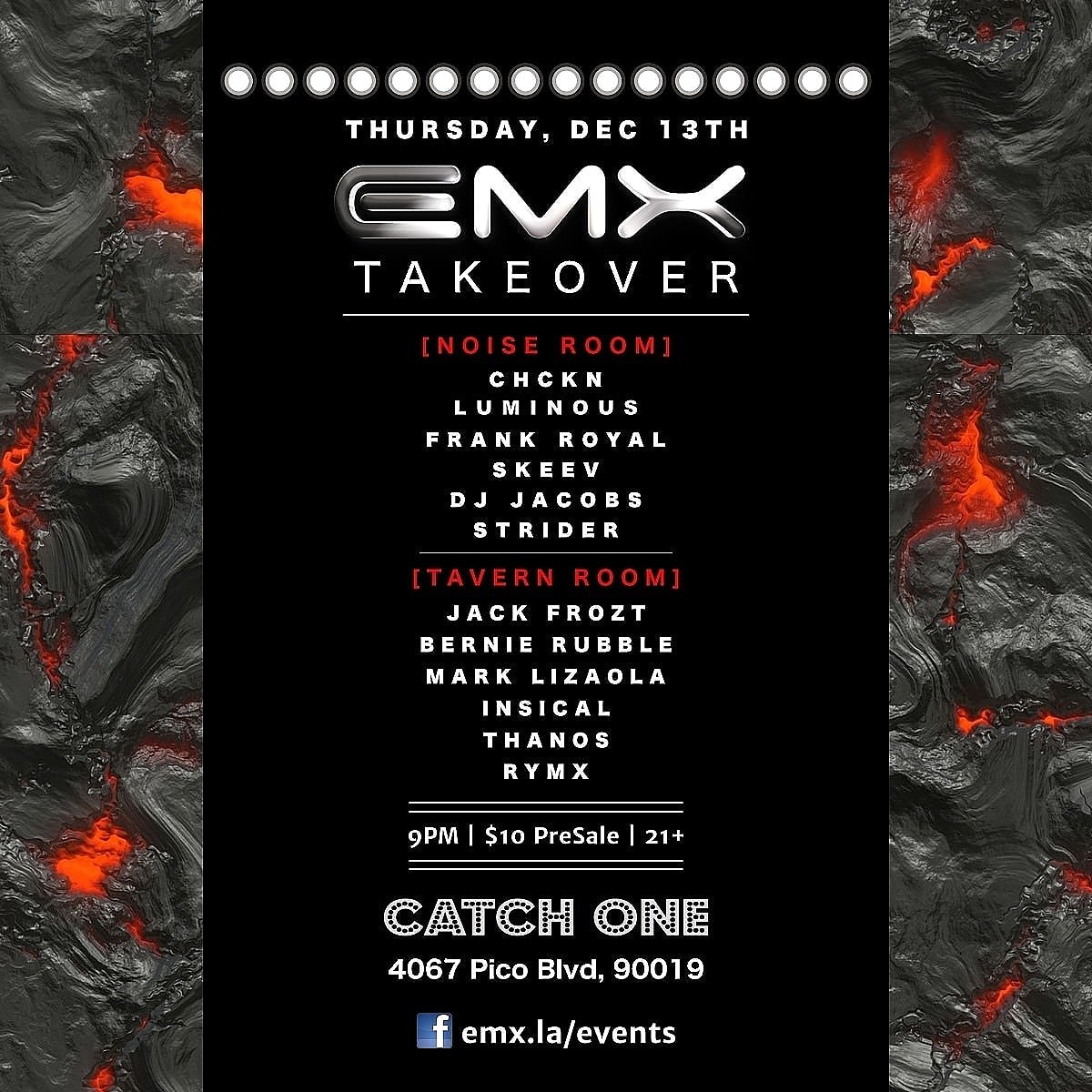 This Thursday night I'll be doing my residency debut at  #CatchOne also known as #Union  in #LA 🙌🙏
I'll be dropping a #basshouse  set in the Noise room at 10:40pm

Get your tickets here⬇️⬇️
Use promo code: SKEEV 
eventbrite.com/e/emx-djproduc…