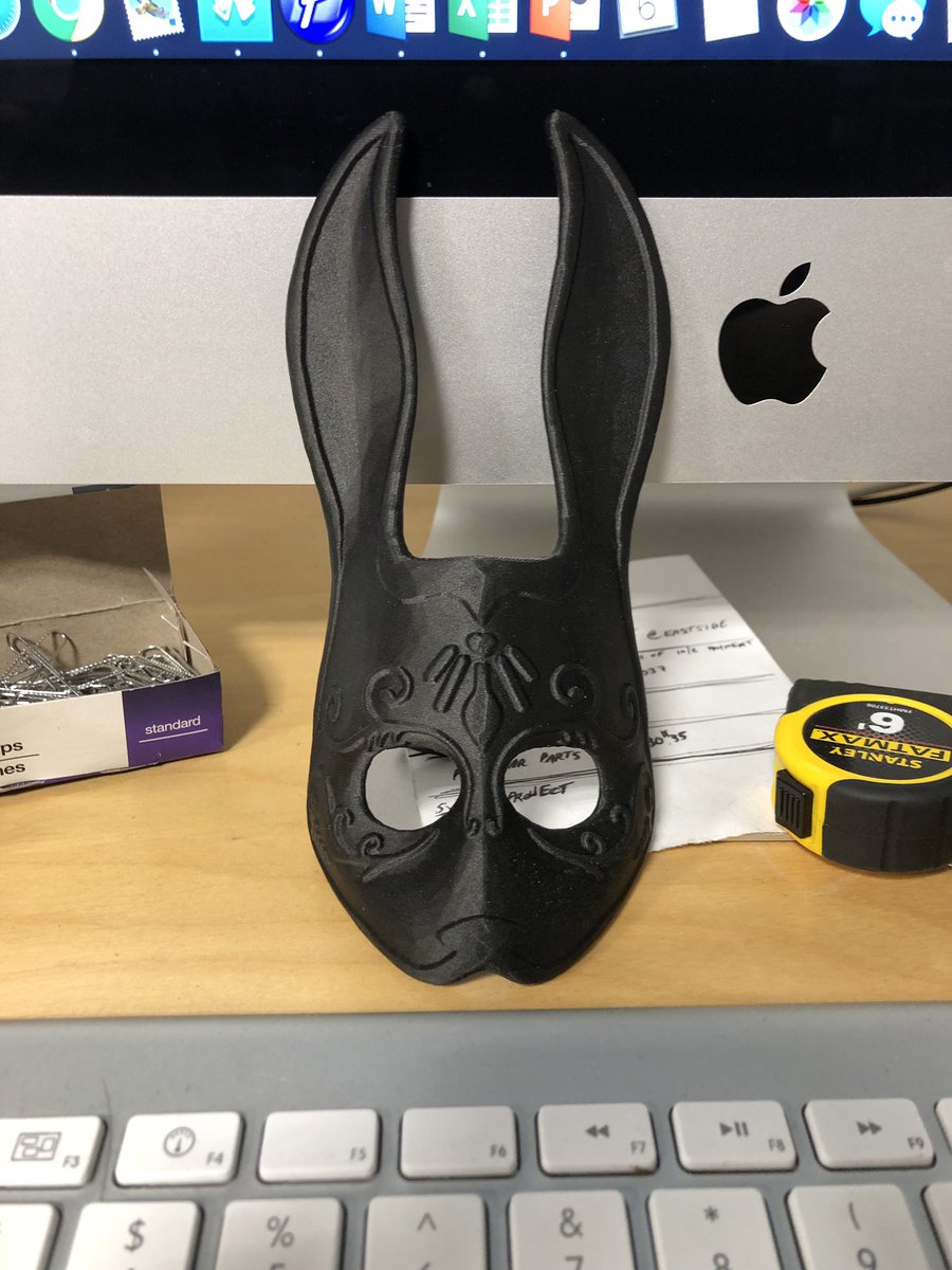 DivMfgTechLLC's tweet photo. Bunny Mask

#3d #3dArt #mask #costume #3dprinting #3dprint #3dprinted #markforged #additive #additivemfg #mfg #carbonfiber #dmt https://t.co/29CBvwt8Bk
