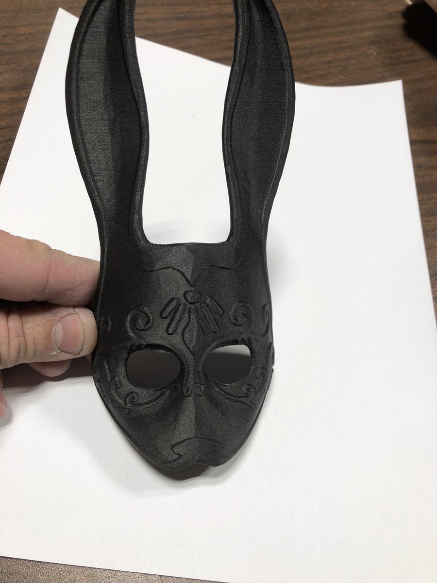 DivMfgTechLLC's tweet photo. Bunny Mask

#3d #3dArt #mask #costume #3dprinting #3dprint #3dprinted #markforged #additive #additivemfg #mfg #carbonfiber #dmt https://t.co/29CBvwt8Bk