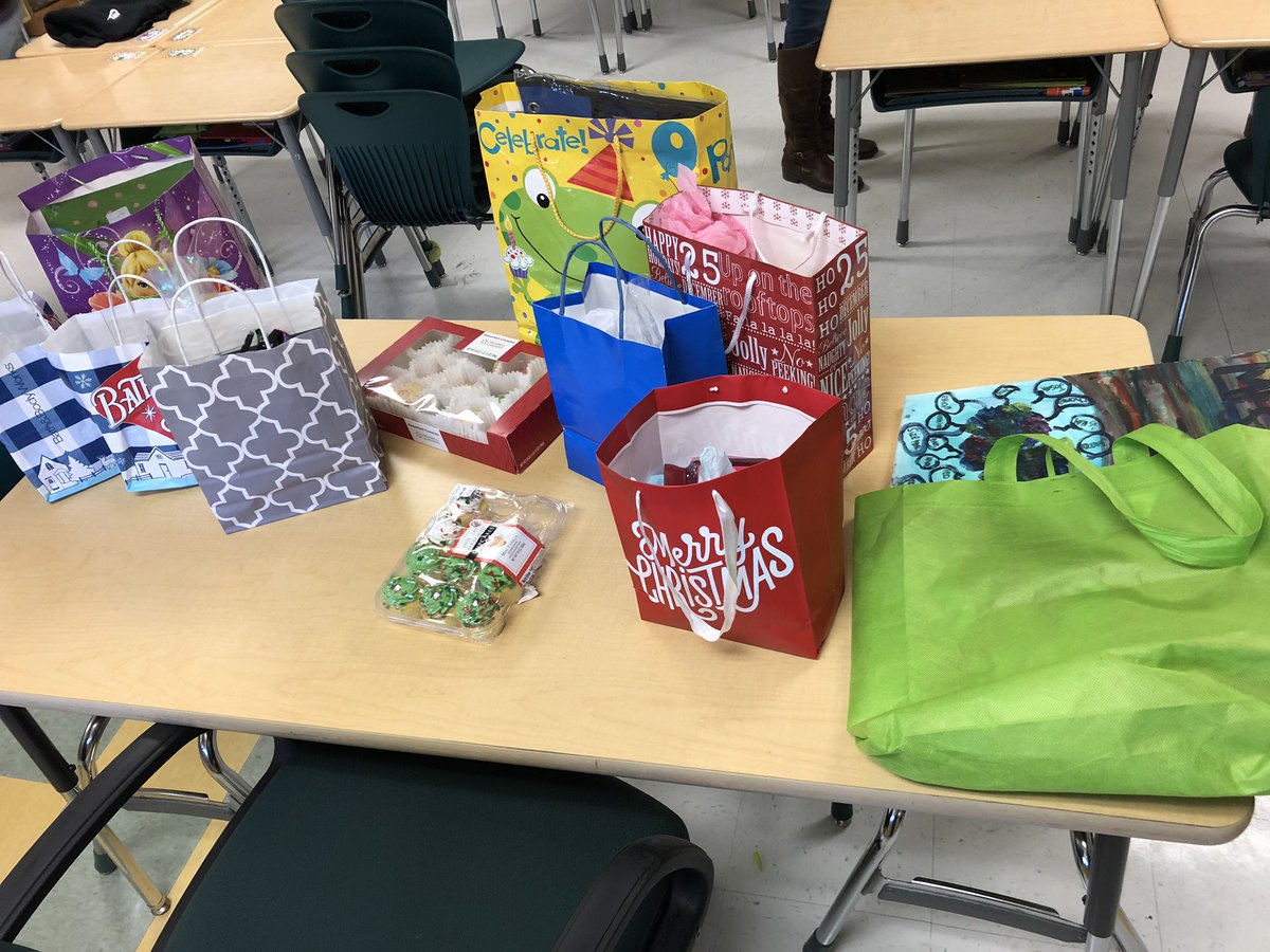 Nataliemaynard's tweet photo. What a bittersweet day! It was my last day of internship and I got spoiled rotten with love and gifts. So humbled and feel so blessed! I am going to miss my kiddos like crazy but I am so very excited for my future! #FA18Interns #spoiledrotten #lovethesekiddos https://t.co/VeGcWm39B1