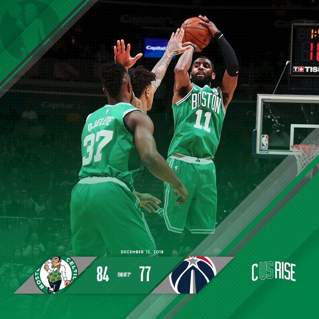 Celts on top heading into the final frame. ☘️