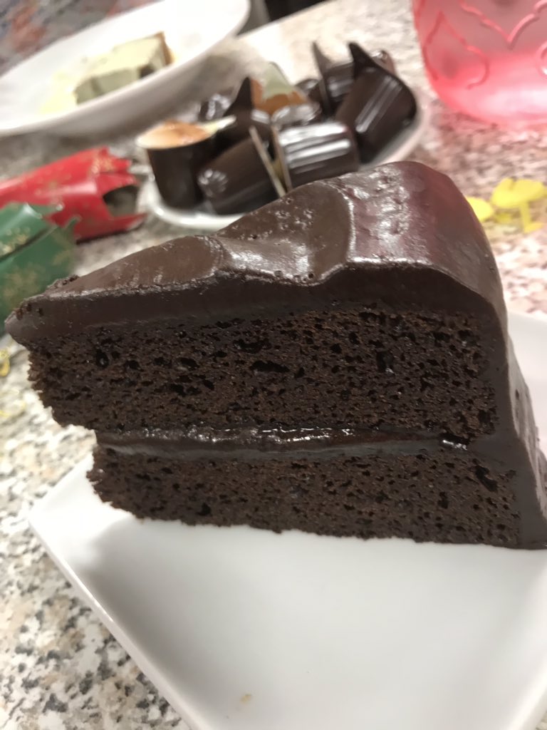 Vegan chocolate fudge cake 🙂🙂🍰🍫🍫