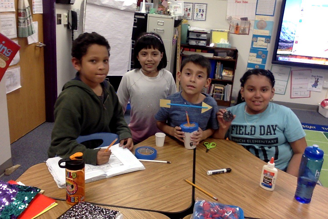 Wolfe469's tweet photo. We also created our wind vanes. #mymisd. #finchfalcons #mckinneyfbc #finchliveskind. https://t.co/dpxjy3SdI4