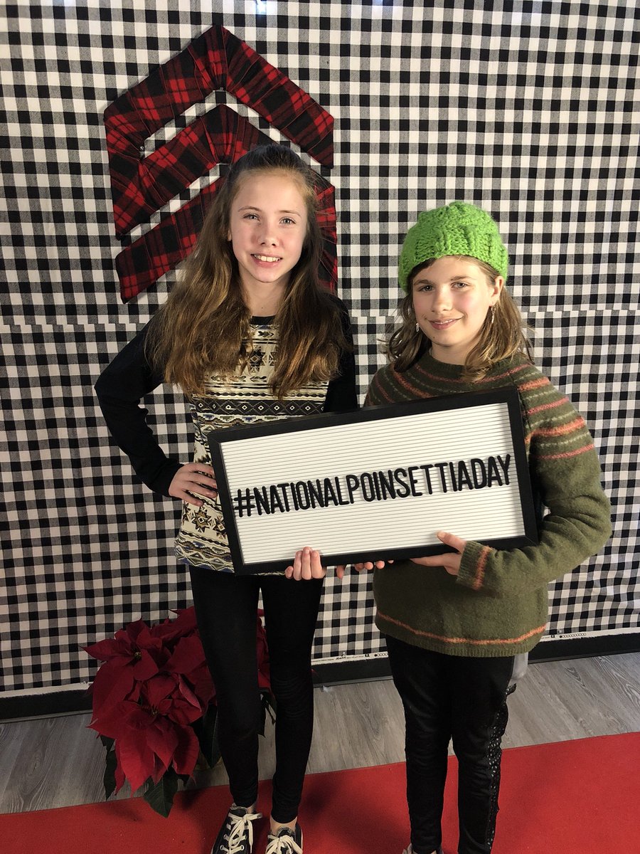 SalemStumin's tweet photo. Useless holidays are more fun with Salem Students. #NationalPoinsettiaDay https://t.co/4ftFrvKbLC