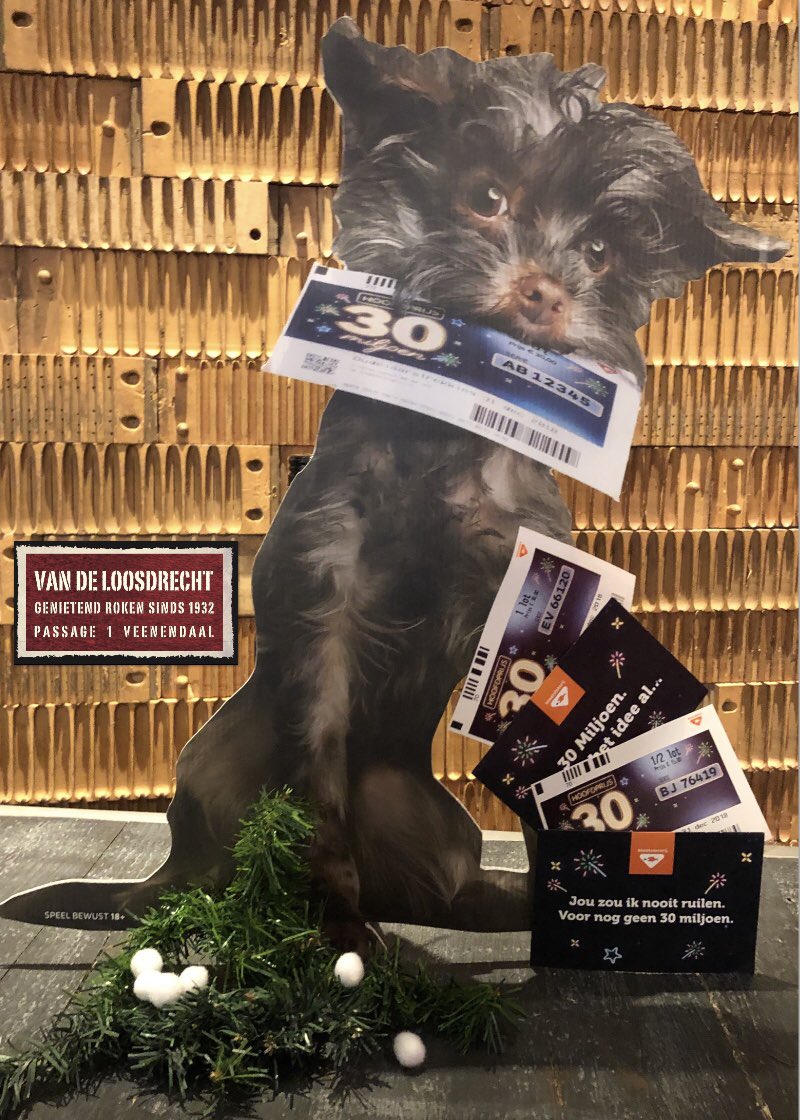 genietendroken's tweet image. Geef jij 30 miljoen als Kerst geschenk? Wij verkopen HELE , HALVE en DUO Oudejaarsloten . Of een STRAAT (10loten) of een BOULEVARD (100loten) voor het personeel om samen te delen , altijd PRIJS
Van de Loosdrecht 
genietend roken sinds 1932
Passage 1
#Veenendaal💶💶💶💶