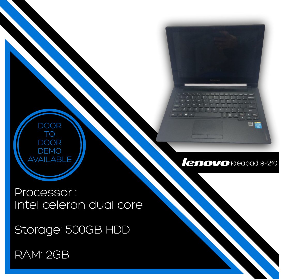 lapshopindia's tweet photo. The budget laptop series continues with the
Lenovo ideapad s-210

DM us for the price.

Visit us for more products and accessories!

https://t.co/ddTRNviVlA

#customersatisfaction #bestservice #connect #connectformore #follow #followformore #usedlaptops #greatprice #asgoodasnew https://t.co/T47ph2TH4k
