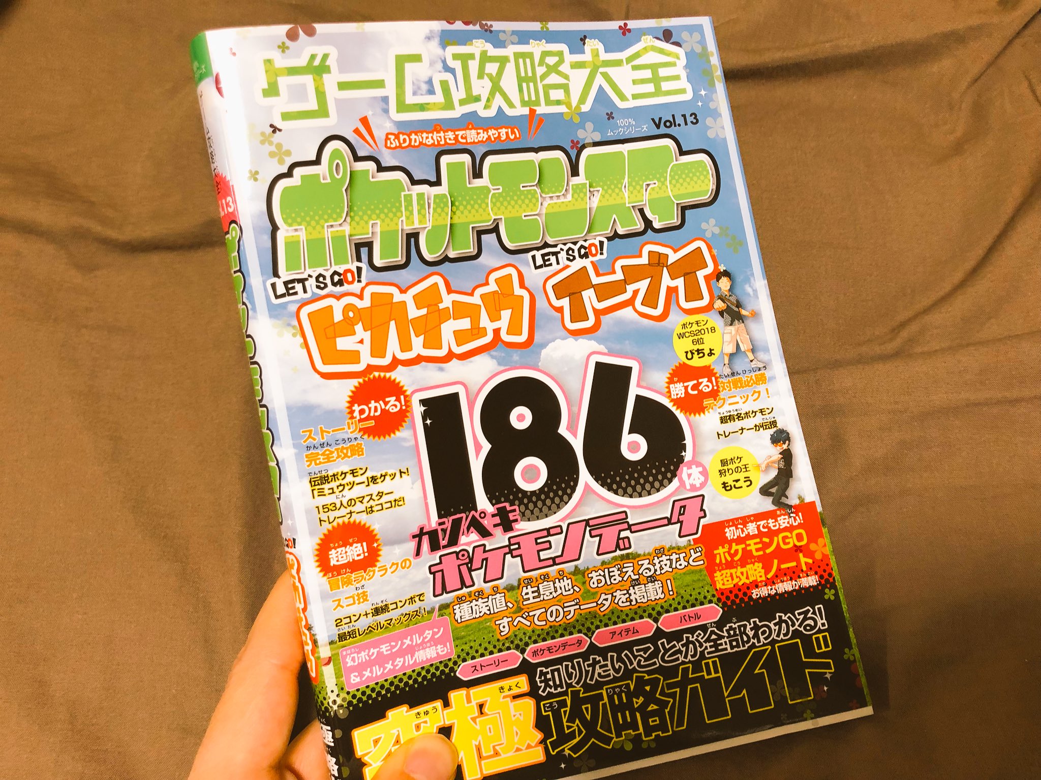 もこう ピカブイの非公式攻略本に載せてもらってるから本屋で見かけた人は買ってくれよな