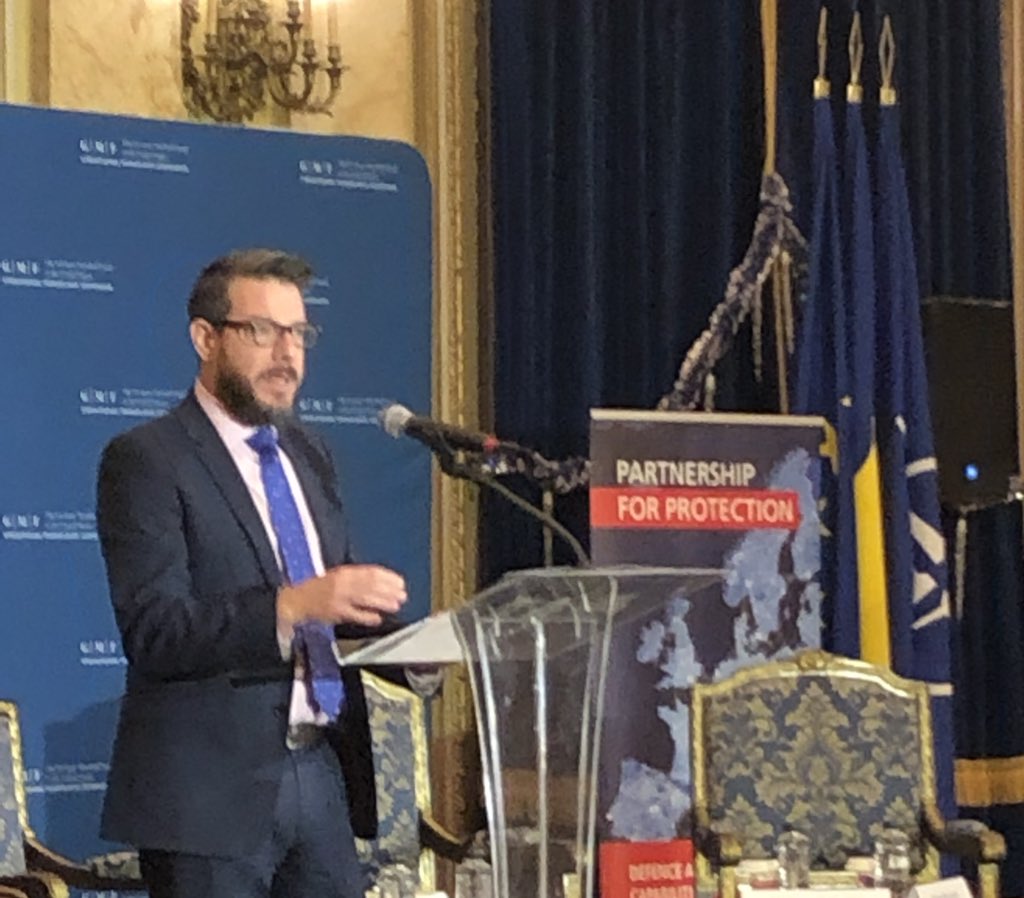 Bails010's tweet photo. “Given our unique yet complimentary strengths, public-private cooperation is necessary to address hybrid threats around the Black Sea,” says @Raytheon VP @LombardiCJ in discussing the role of industry to help ensure national and regional security @gmfus #StrongerTogether https://t.co/P6bdFGgIwj