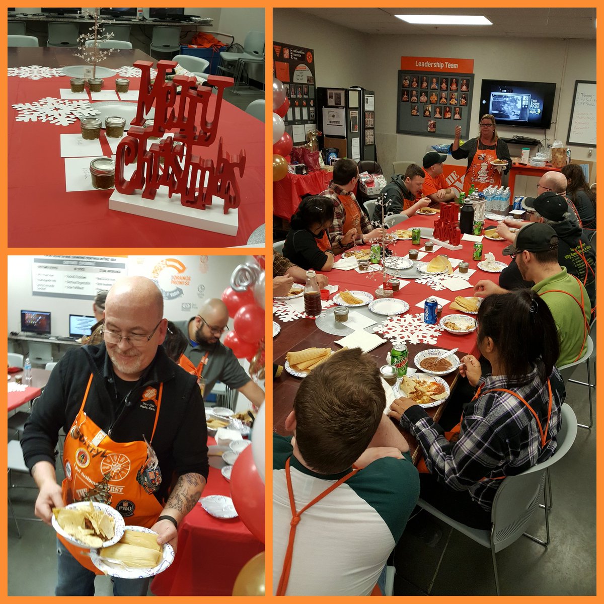 nicolegdula1304's tweet image. #1304 SM @OlivasSherrie threw a #SamePageLateNight
holiday-themed party for D38 and D93 associates!  Complete with homemade tamales, salsa gift jars to go and gifts for every associate!  

#LateNightSamePage #mightywasilla #alaskaHD #freightappreciation #PNW4theWIN