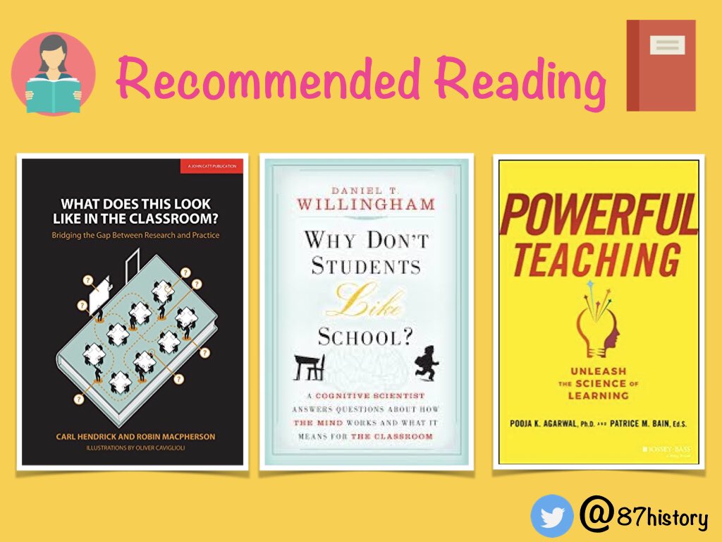 KateJones_teach's tweet photo. The recommended reading from my presentation today here in Hong Kong plus a link to my new book #AISC18 https://t.co/oHga9ao742 https://t.co/eicyzbkwZW