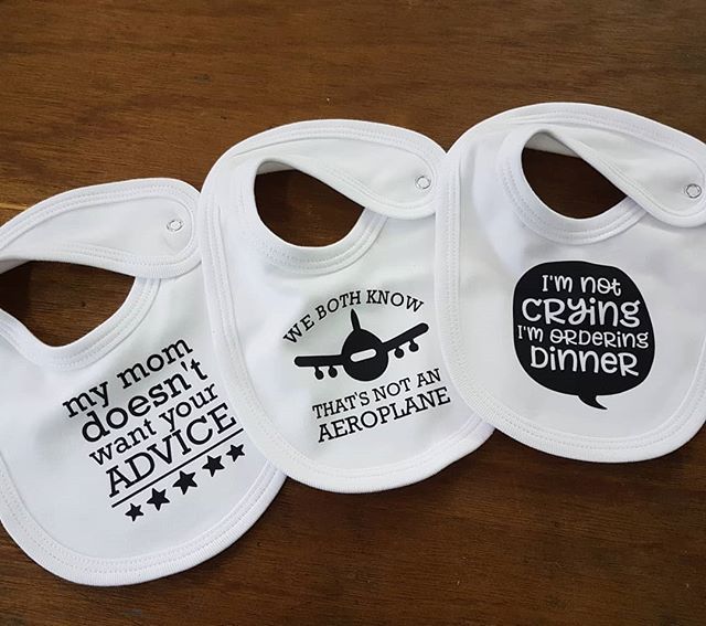 custom printed baby bibs