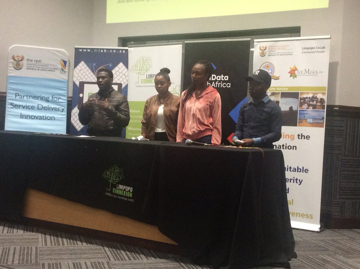 TiyaniTee's tweet photo. @TheBigSisterCo1 @Geekulcha @Ms_Tebz @MinAyandaDlodlo @qdelwa @MokoenaDee @Stellarated @VDubese @Van_Raath @MapitsiHoldings @GirlhypeSA Limpopo was 17 - 18 August 2018 with @OpenDataZA Health Data Hackathon #HealthHack, @ULvarsity. In February we will be launching a Limpopo Developer/Innovation portal and all activities will also be profiled there. #LimpopoDev 

We need as many collaborators as possible. https://t.co/h3TU80KuZr