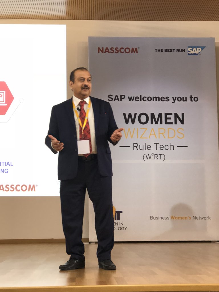 shraddhanjali_r's tweet photo. Women Wizards Rule Tech - Fanning to flame the passion to change the world through technology @nasscomevents @nasscom #NASSCOMWWRT #LifeAtSAP @saplabsindia https://t.co/vpXZczpqJW