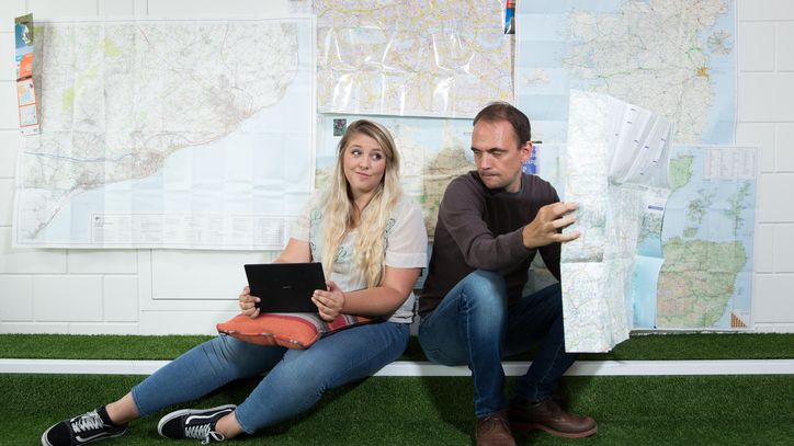 CNET's tweet photo. Hey, stop tech-shaming me for my old iPhone and paper map https://t.co/d2DLK1e8Hw https://t.co/ywGrCCfIGD