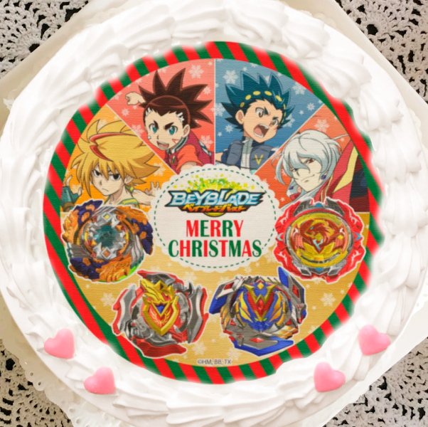 プリロール公式 キャラケーキ マカロン ベイブレードバースト 超ゼツ Xmasケーキが好評発売中 全7種のイラストから選べます 特典缶バッジ付きなのでプレゼントにもぴったりです 12月25日に配達をご希望の場合は 12月18日 火 までのご注文を