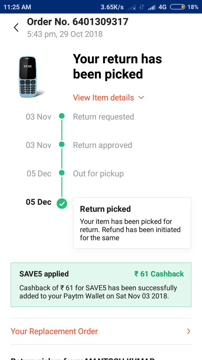 Mantosh65089941's tweet photo. @PaytmMall still I had not got my amount back ....you r again and again irritating me to do wrong state against @payrmmall...
It has gone 8 long days https://t.co/18iTn21wSM