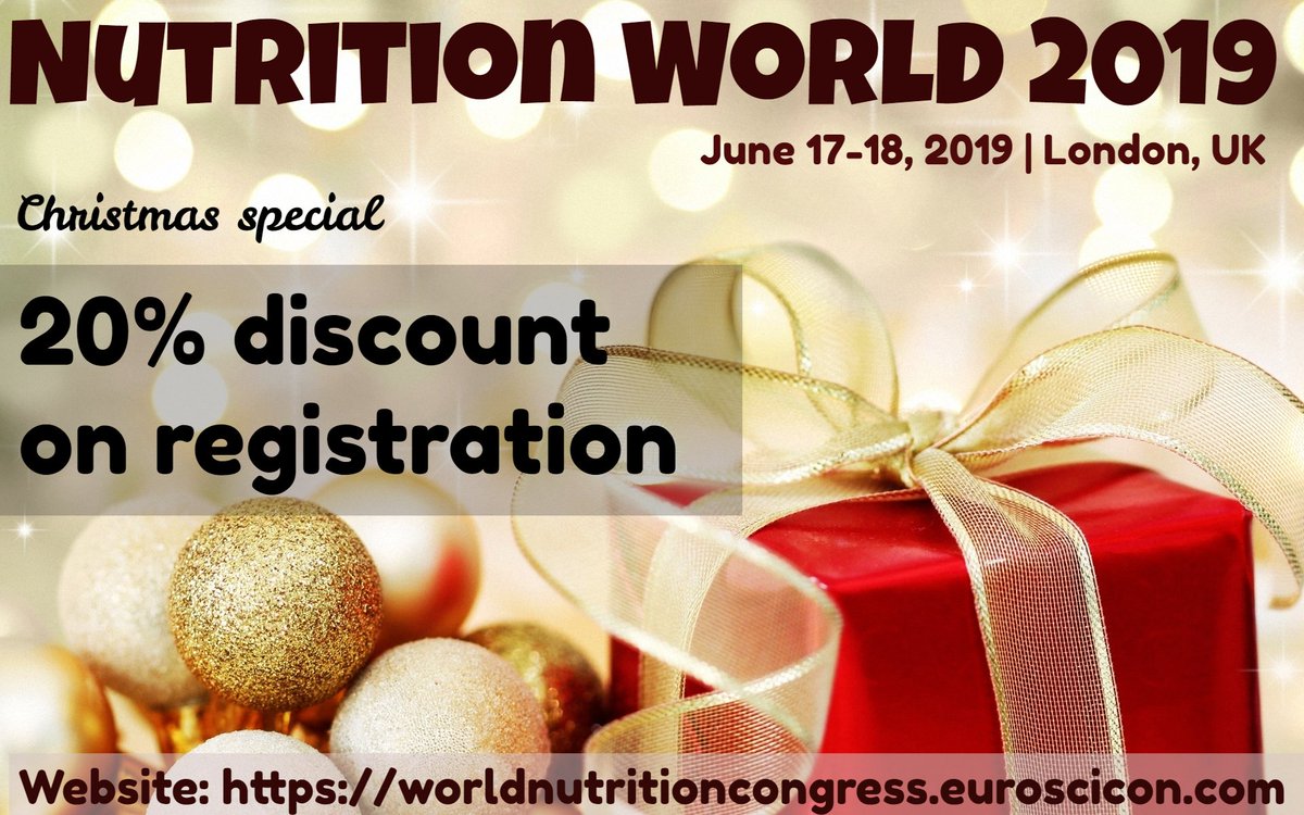 gianna_abraham's tweet photo. Hurry up! Confirm your #slot at #Nutrition_World_2019
Website: https://t.co/N3MmgaHEld
Sessions on #Pharmaceutical_Nutrition #Human_Milk_Fortifiers #Functional_Food #Diabetes_Diet #Endocrinology #Epidemiology #Nutrition #Nutrification #Pregnancy_Nutrition #Child_Nutrition https://t.co/X3rXa7Z1F8